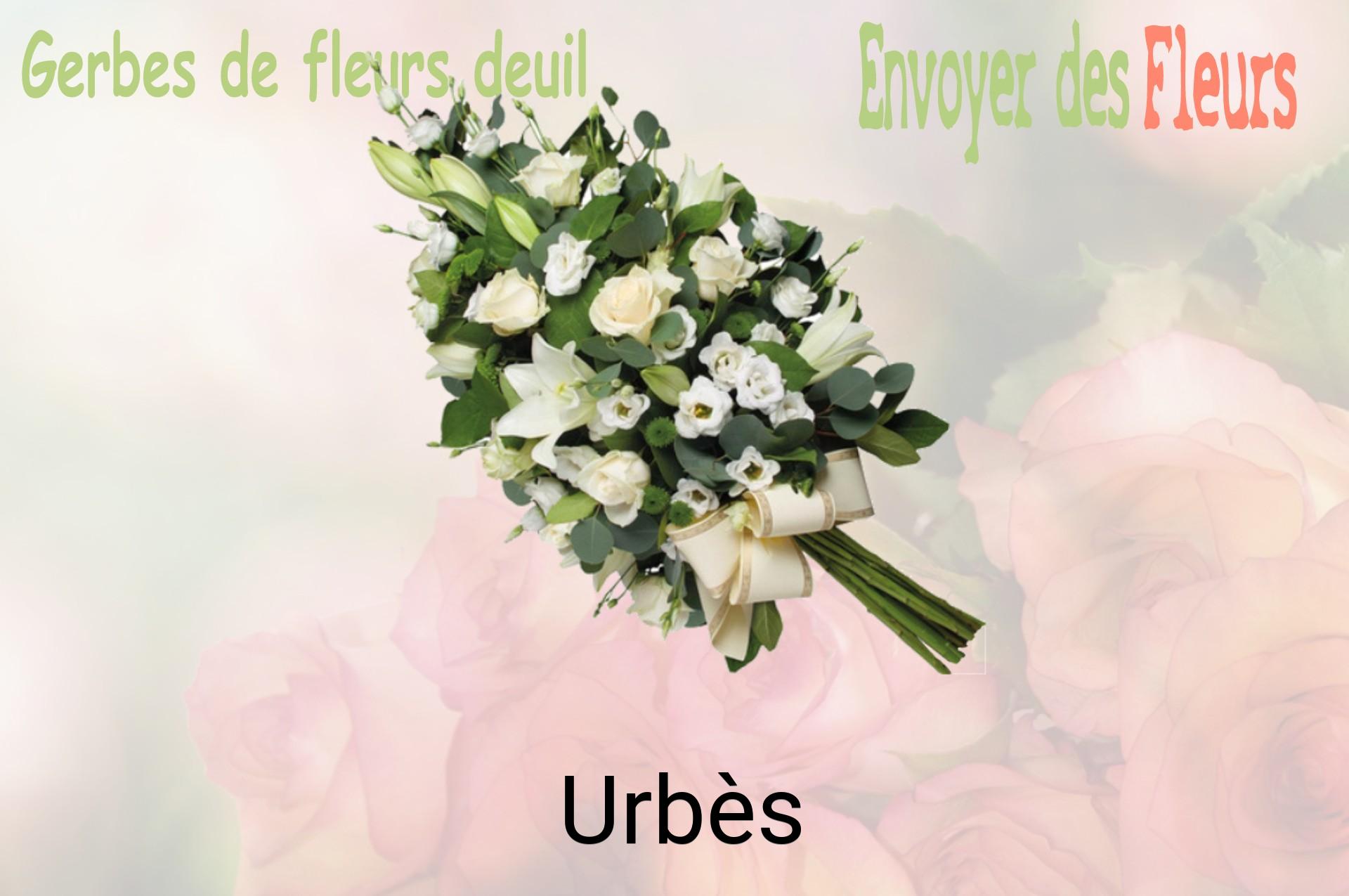 Gerbe de fleurs de deuil livrée à Urbès